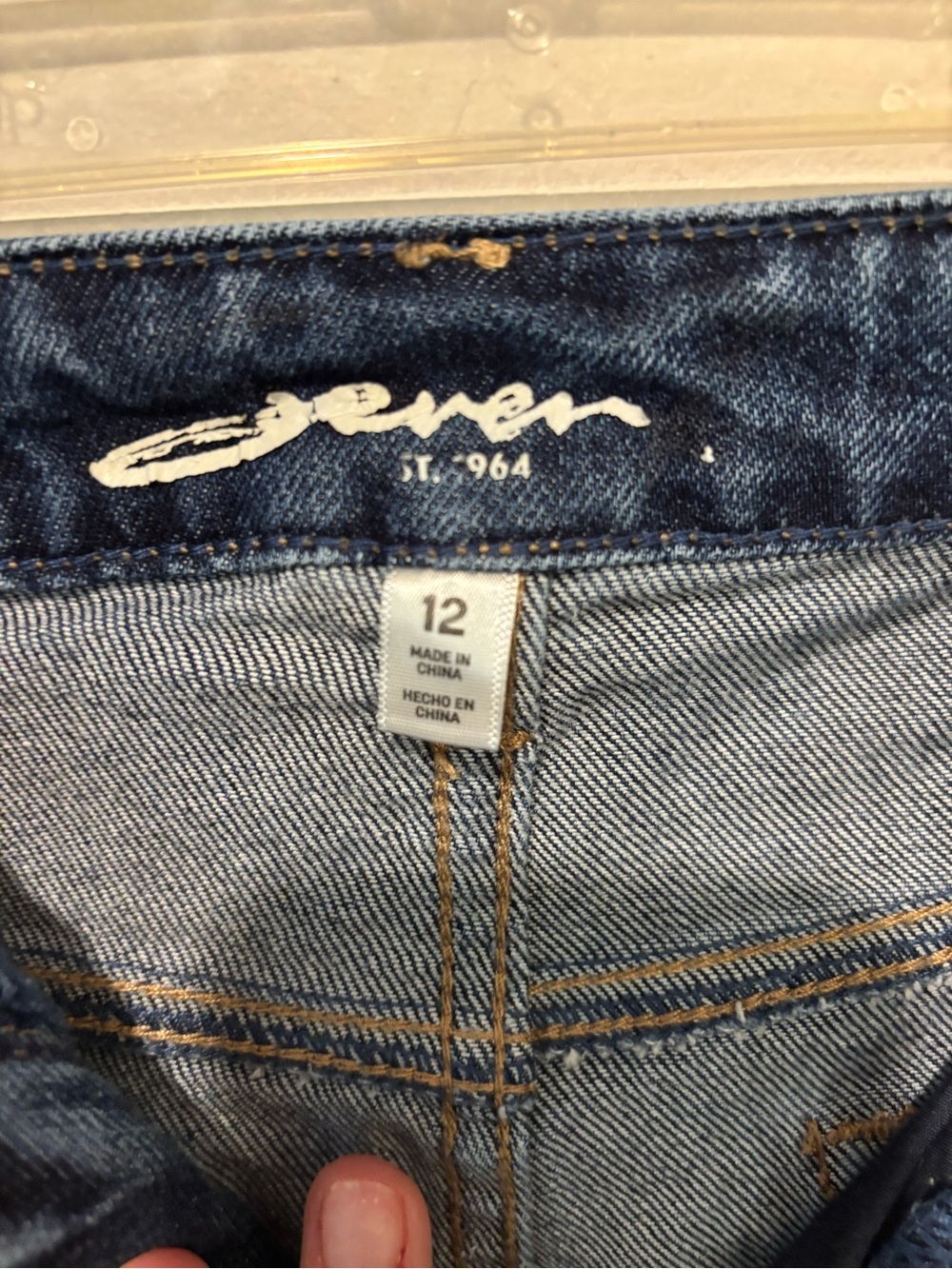 Seven brand Women's Blue Denim Jeans - Picture 4 of 5